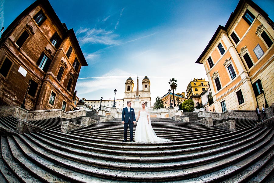 Hochzeitsfotograf in Rom Spanische Treppe